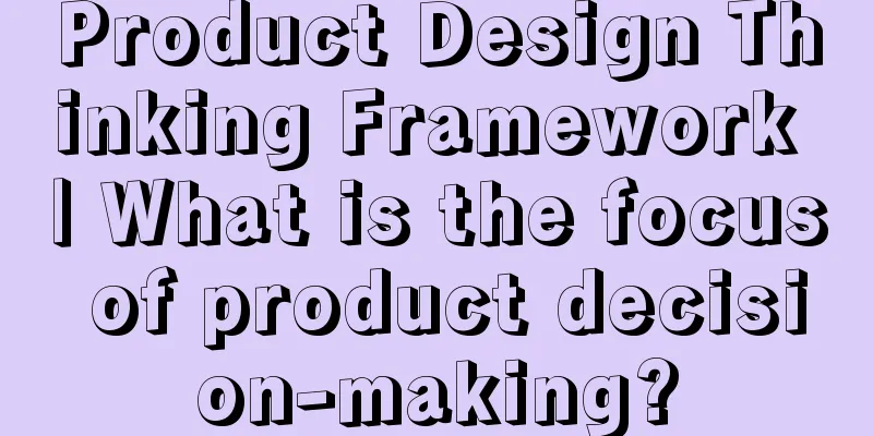 Product Design Thinking Framework | What is the focus of product decision-making?