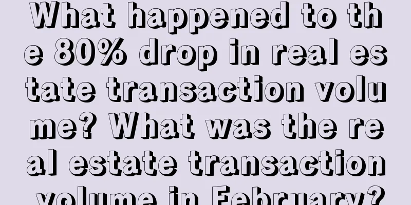 What happened to the 80% drop in real estate transaction volume? What was the real estate transaction volume in February?