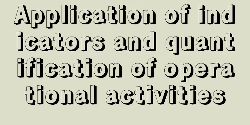 Application of indicators and quantification of operational activities