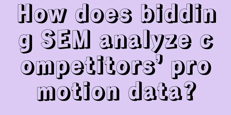 How does bidding SEM analyze competitors’ promotion data?