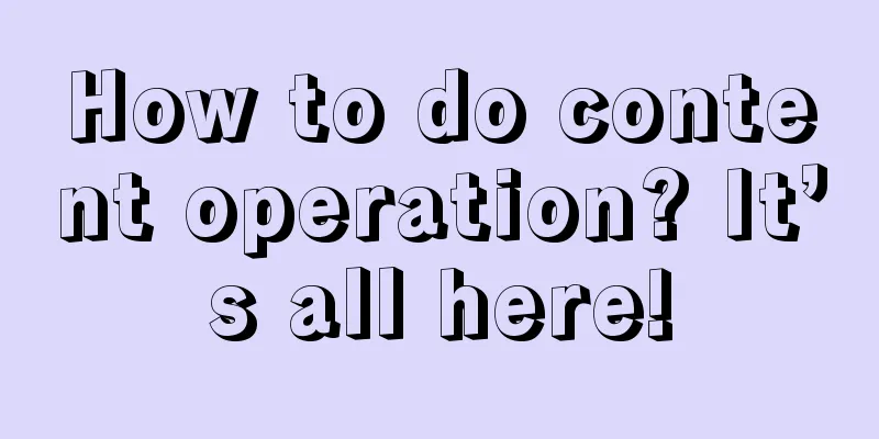 How to do content operation? It’s all here!