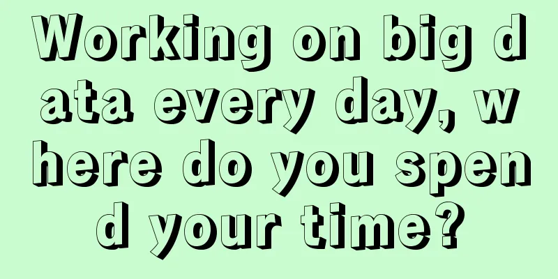 Working on big data every day, where do you spend your time?