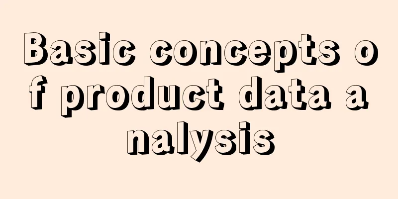 Basic concepts of product data analysis