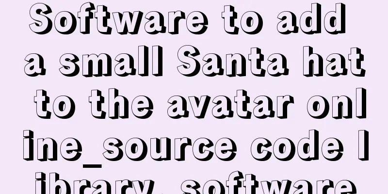 Software to add a small Santa hat to the avatar online_source code library, software