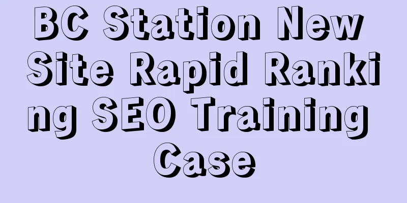 BC Station New Site Rapid Ranking SEO Training Case