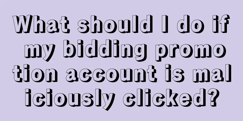 What should I do if my bidding promotion account is maliciously clicked?