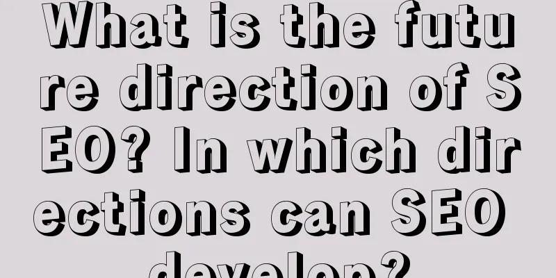 What is the future direction of SEO? In which directions can SEO develop?