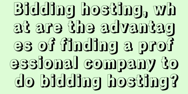 Bidding hosting, what are the advantages of finding a professional company to do bidding hosting?