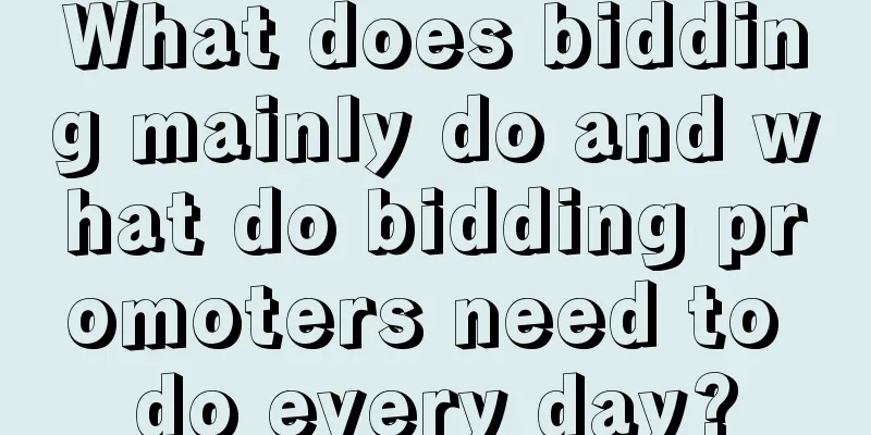 What does bidding mainly do and what do bidding promoters need to do every day?