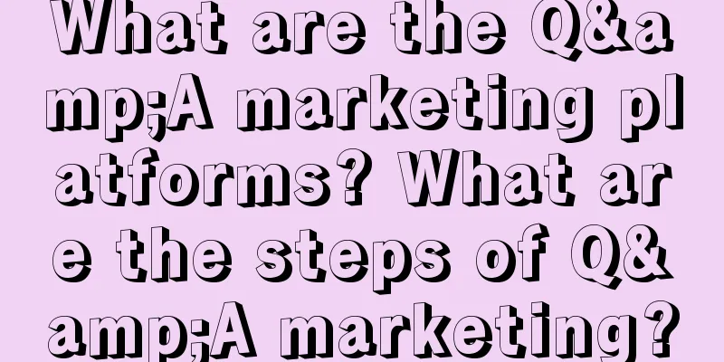 What are the Q&A marketing platforms? What are the steps of Q&A marketing?