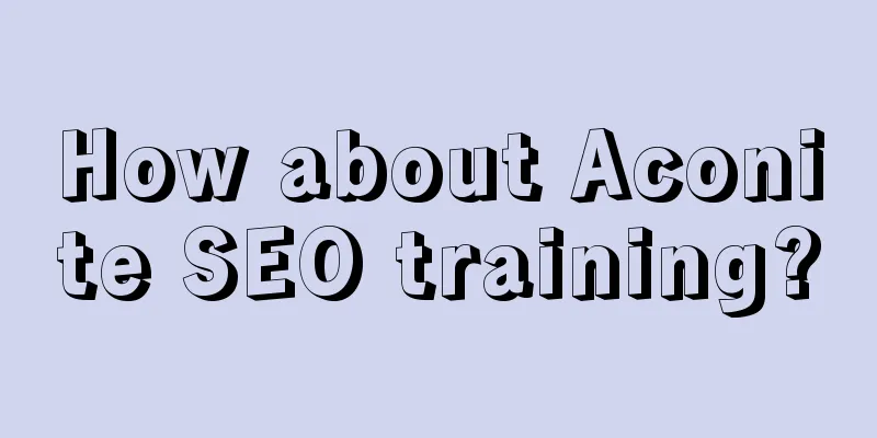 How about Aconite SEO training?