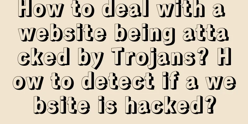 How to deal with a website being attacked by Trojans? How to detect if a website is hacked?