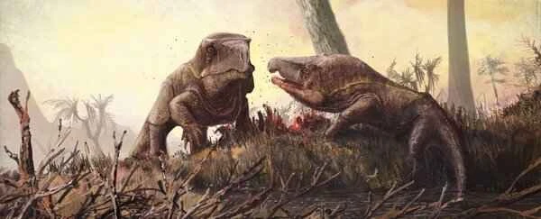 Ancient Komodo dragon-like creatures maintained immense balance in their bodies: red crocodiles